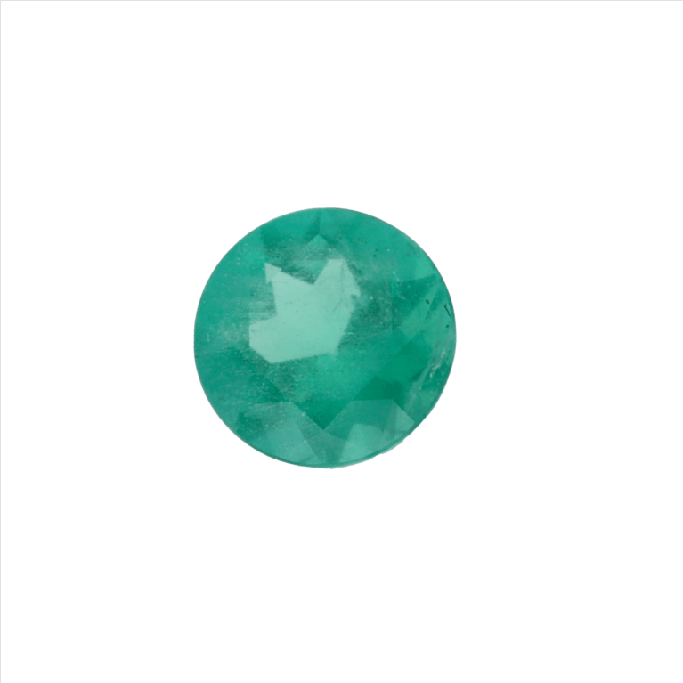 1.11CT Round Shaped Emerald