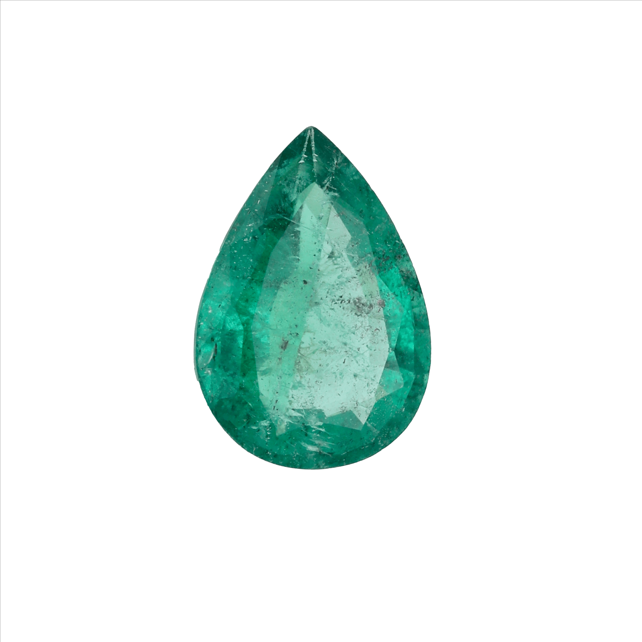 3.45CT Pear Shaped Emerald